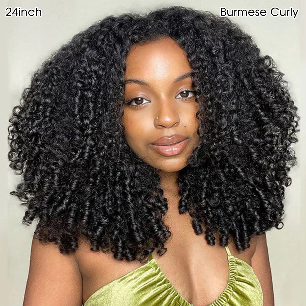 Silqora Hair 3 In 1 Half Wig Easy Wear Curly Wear Go Half Wig With Adjustable String Beginner Friendly