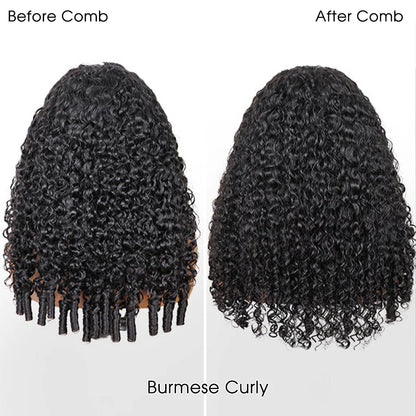 Silqora Hair 3 In 1 Half Wig Easy Wear Curly Wear Go Half Wig With Adjustable String Beginner Friendly