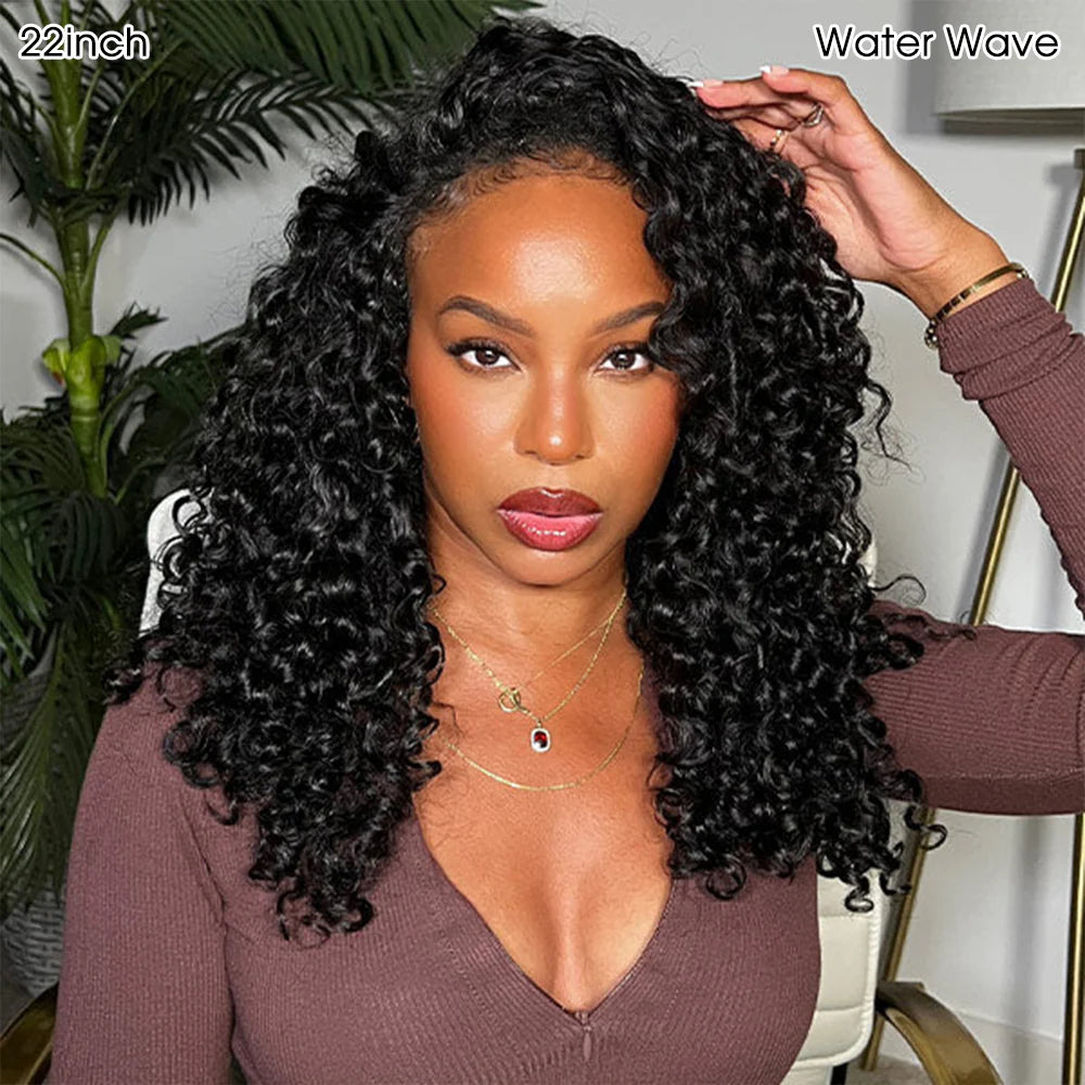 Silqora Hair 3 In 1 Half Wig Easy Wear Curly Wear Go Half Wig With Adjustable String Beginner Friendly