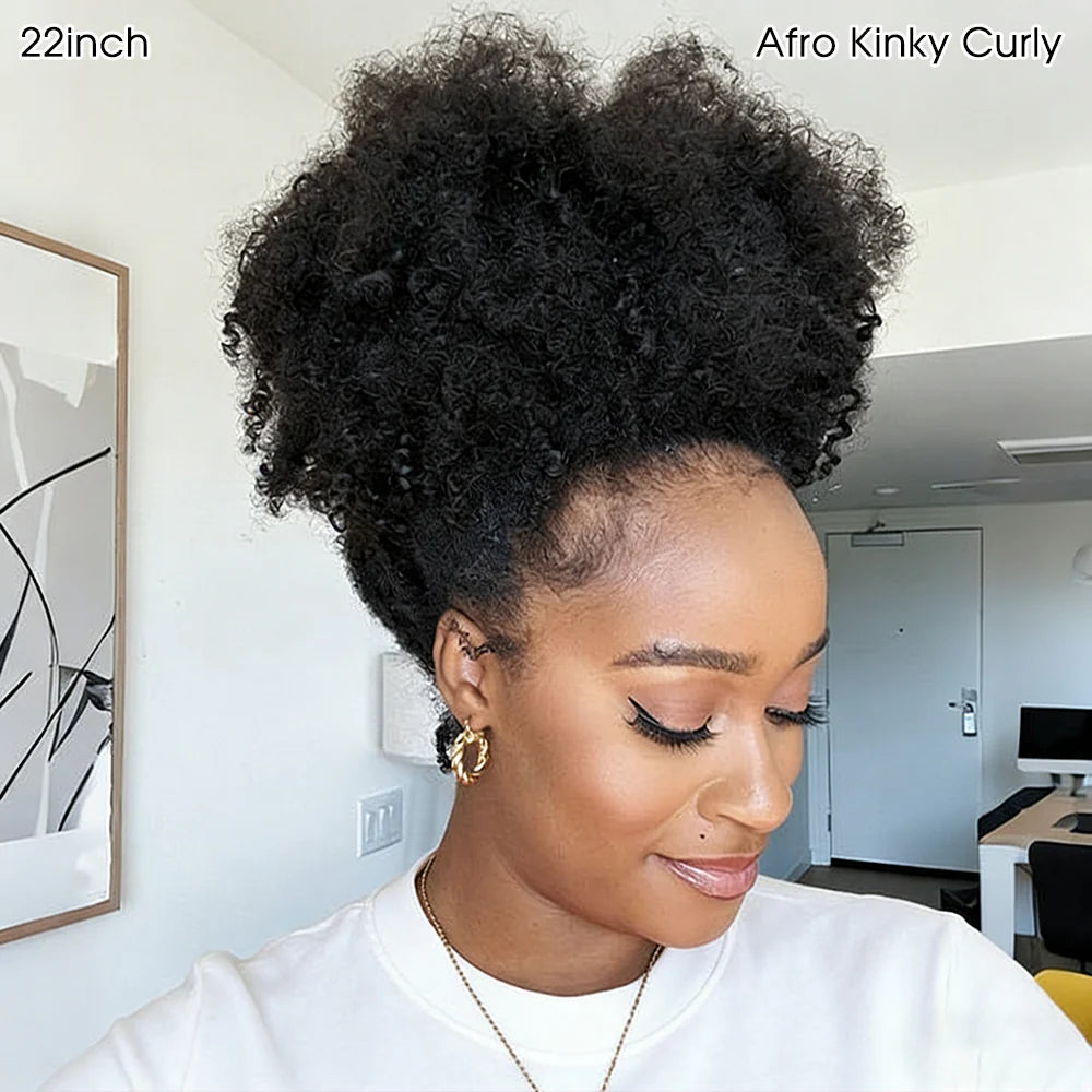 Silqora Hair 3 In 1 Half Wig Easy Wear Curly Wear Go Half Wig With Adjustable String Beginner Friendly